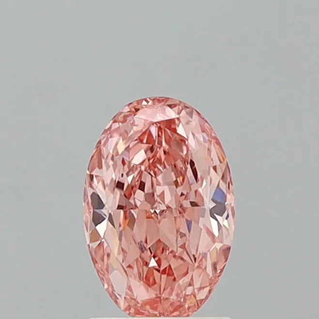 1.71ct Oval Lab Grown Diamond (Colour Fancy Vivid Pink, Clarity VVS2, IGI Certified)