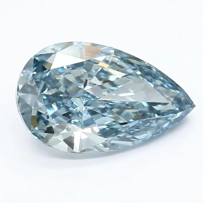 1.71ct Pear Lab Grown Diamond (Colour Fancy Vivid Blue, Clarity VVS2, IGI Certified)