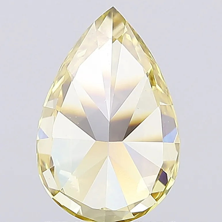 1.71ct Pear Lab Grown Diamond (Colour Fancy Vivid Yellow, Clarity VS2, IGI Certified)