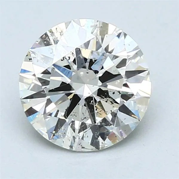 1.71ct Round Natural Diamond (Colour F, Clarity SI2, Cut EX, EGL Certified)