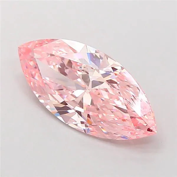1.72ct Marquise Lab Grown Diamond (Colour Fancy Vivid Pink, Clarity VVS2, IGI Certified)