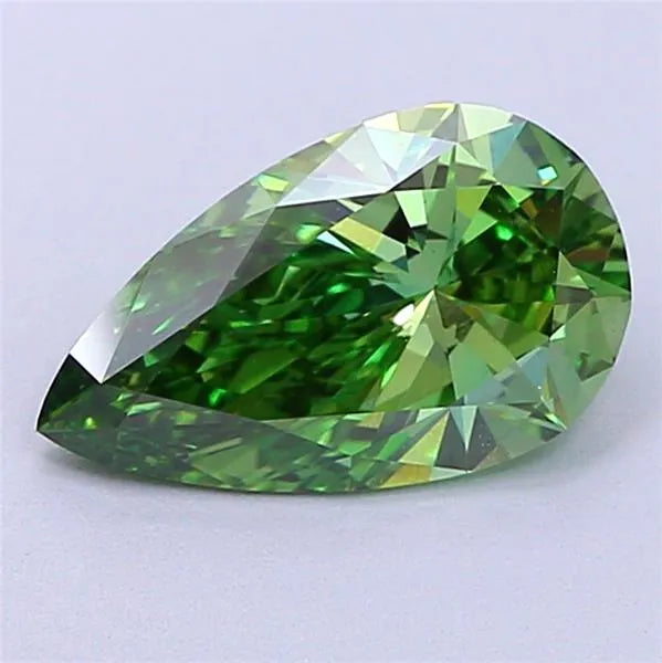 1.72ct Pear Lab Grown Diamond (Colour Fancy Vivid Green, Clarity VS1, IGI Certified)