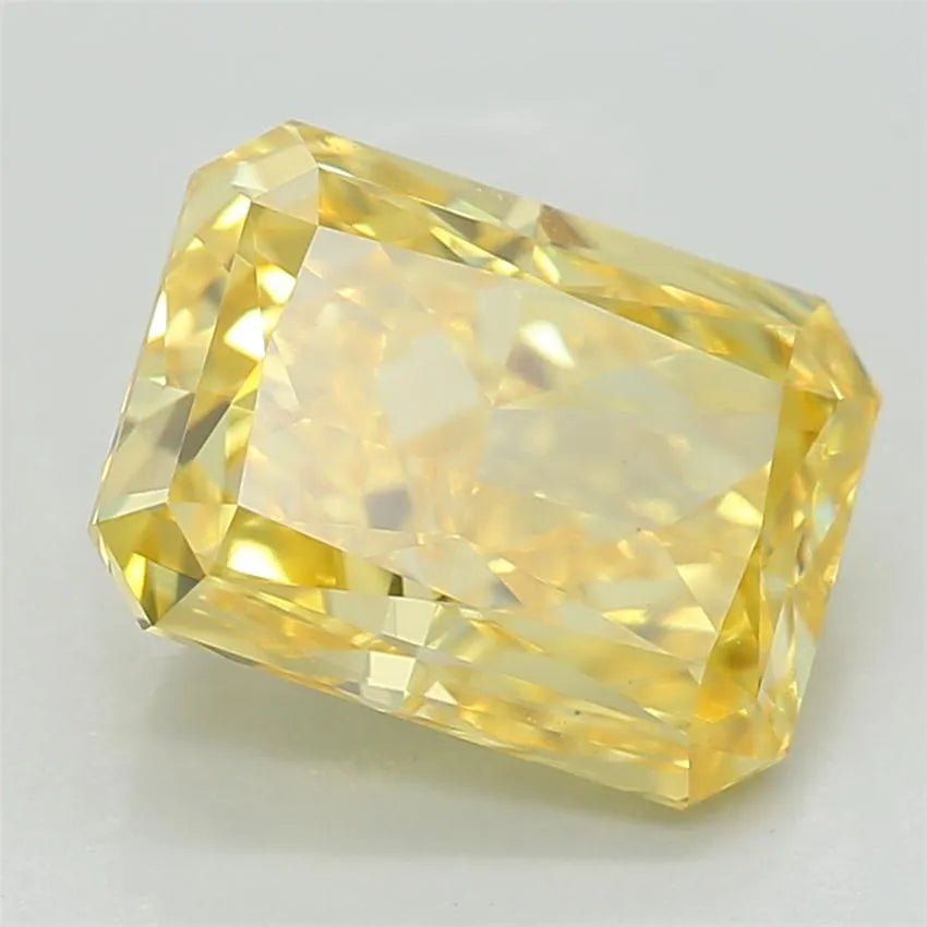 1.72ct Radiant Lab Grown Diamond (Colour Fancy Vivid Yellow, Clarity VS2, IGI Certified)