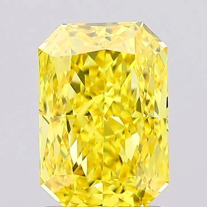 1.72ct Radiant Lab Grown Diamond (Colour Fancy Vivid Yellow, Clarity VVS1, IGI Certified)