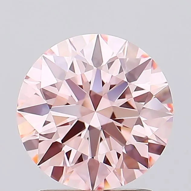 1.72ct Round Lab Grown Diamond (Colour Fancy Intense Pink, Clarity IF, Cut ID, IGI Certified)