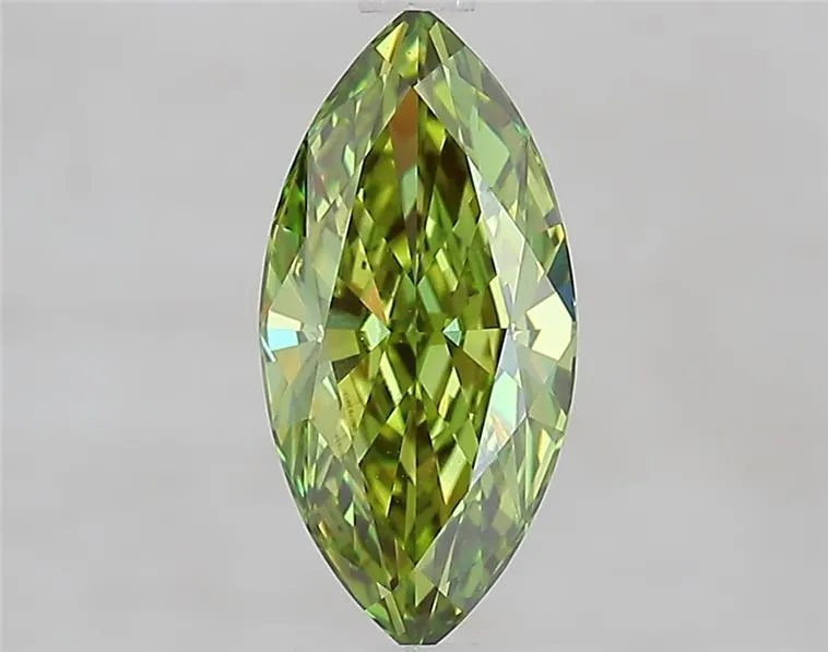 1.73ct Marquise Lab Grown Diamond (Colour Fancy Vivid Green, Clarity VVS2, IGI Certified)