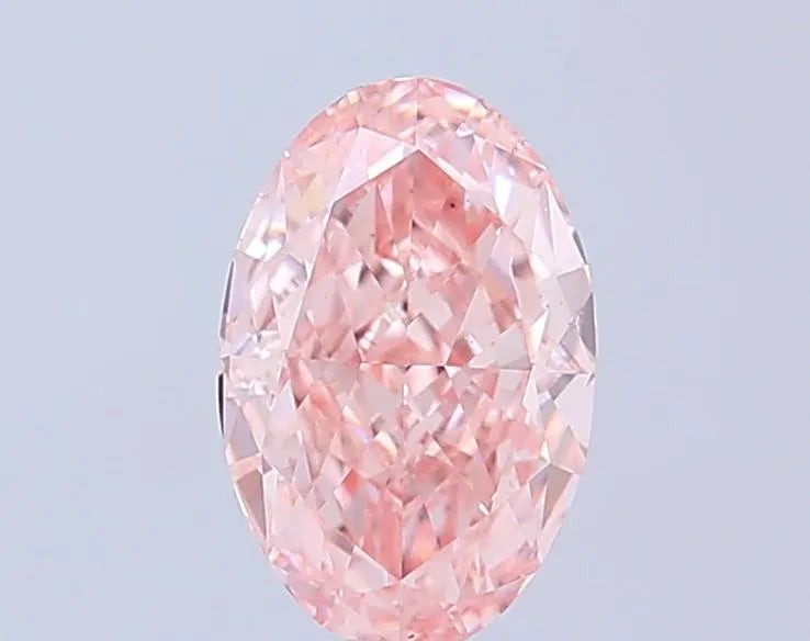 1.73ct Oval Lab Grown Diamond (Colour Fancy Intense Pink, Clarity VS1, IGI Certified)