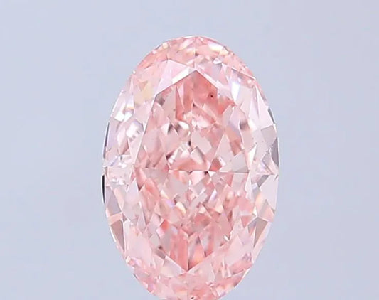 1.73ct Oval Lab Grown Diamond (Colour Fancy Intense Pink, Clarity VS1, IGI Certified)