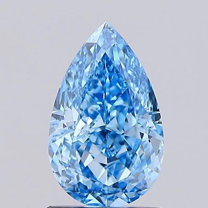 1.73ct Pear Lab Grown Diamond (Colour Fancy Vivid Blue, Clarity VVS1, IGI Certified)
