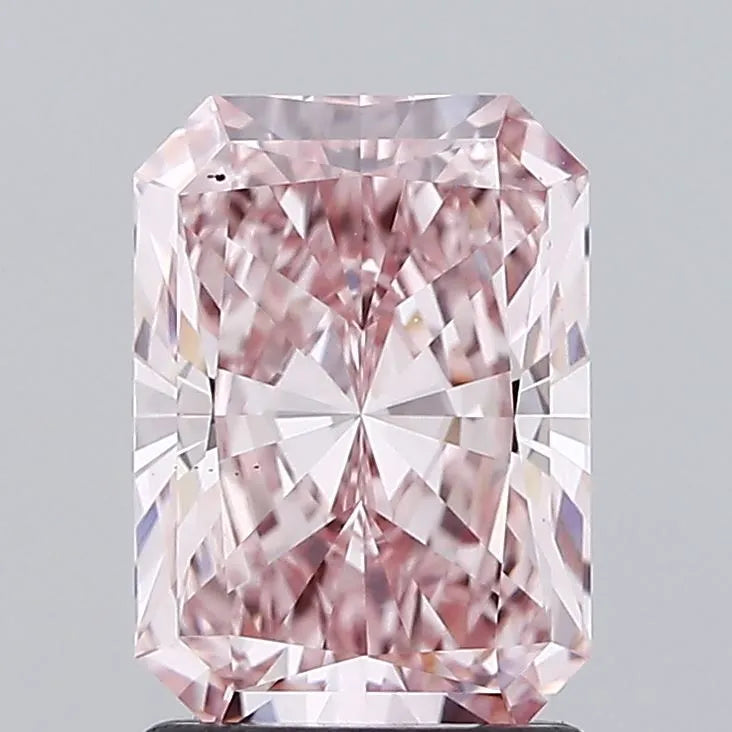 1.73ct Radiant Lab Grown Diamond (Colour Fancy Intense Pink, Clarity VS1, IGI Certified)