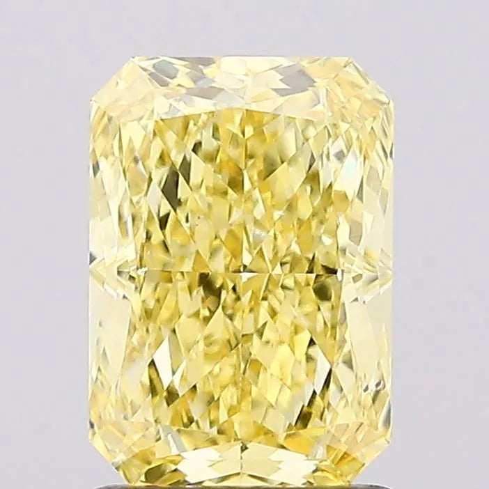 1.73ct Radiant Lab Grown Diamond (Colour Fancy Vivid Yellow, Clarity VS2, IGI Certified)