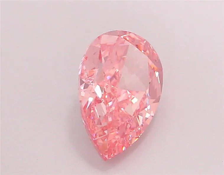 1.74ct Pear Lab Grown Diamond (Colour Fancy Vivid Pink, Clarity VS1, IGI Certified)