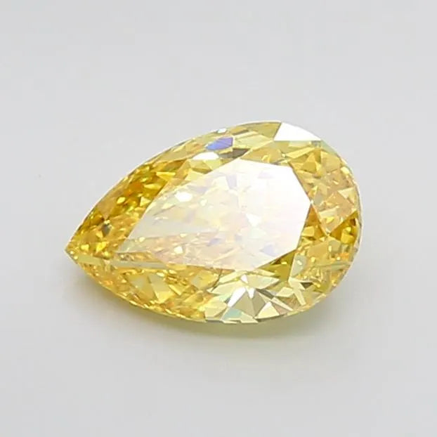 1.74ct Pear Lab Grown Diamond (Colour Fancy Vivid Yellow, Clarity VS2, IGI Certified)