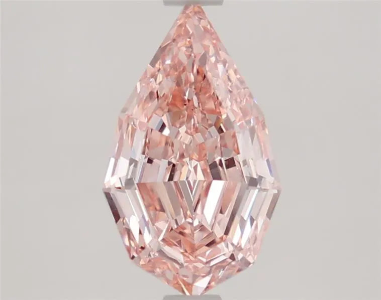 1.75ct Pear Lab Grown Diamond (Colour Fancy Vivid Pink, Clarity VS1, IGI Certified)