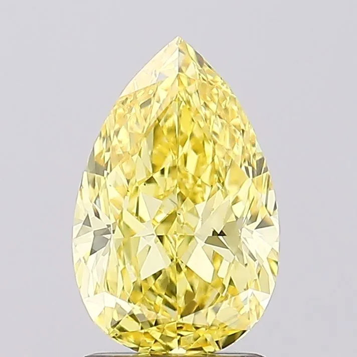 1.75ct Pear Lab Grown Diamond (Colour Fancy Vivid Yellow, Clarity VS1, IGI Certified)