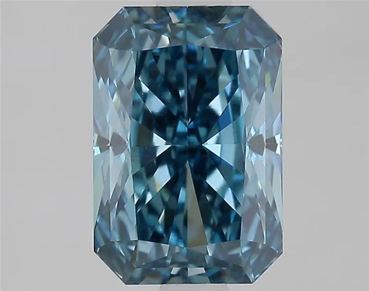1.75ct Radiant Lab Grown Diamond (Colour Fancy Vivid Blue, Clarity VVS2, IGI Certified)