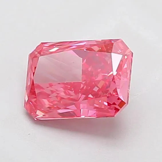 1.75ct Radiant Lab Grown Diamond (Colour Fancy Vivid Pink, Clarity VS1, IGI Certified)