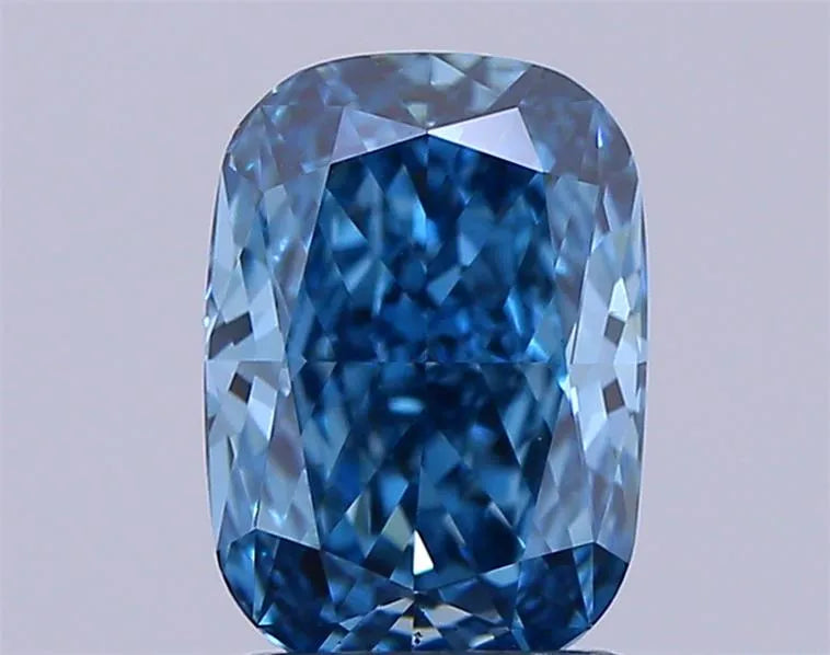 1.76ct Cushion modified Lab Grown Diamond (Colour Fancy Vivid Blue, Clarity VS1, IGI Certified)