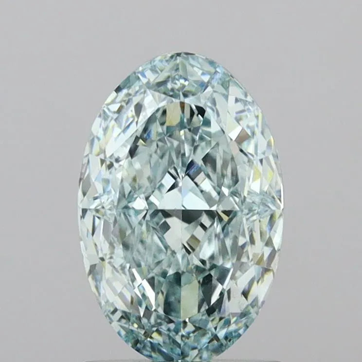 1.76ct Oval Lab Grown Diamond (Colour Fancy Intense Green, Clarity VVS2, IGI Certified)