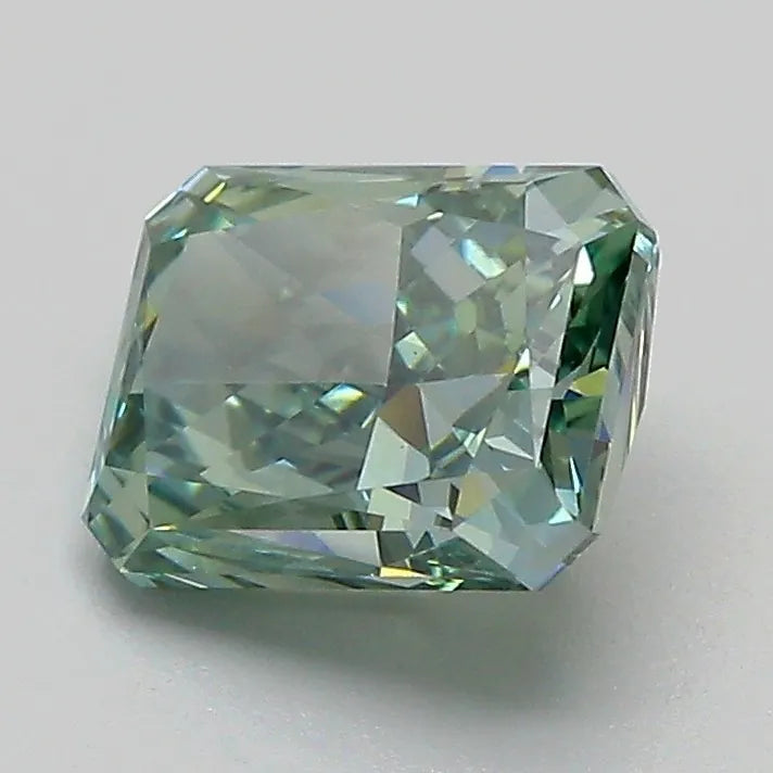 1.76ct Radiant Lab Grown Diamond (Colour Fancy Vivid Green, Clarity VVS2, IGI Certified)