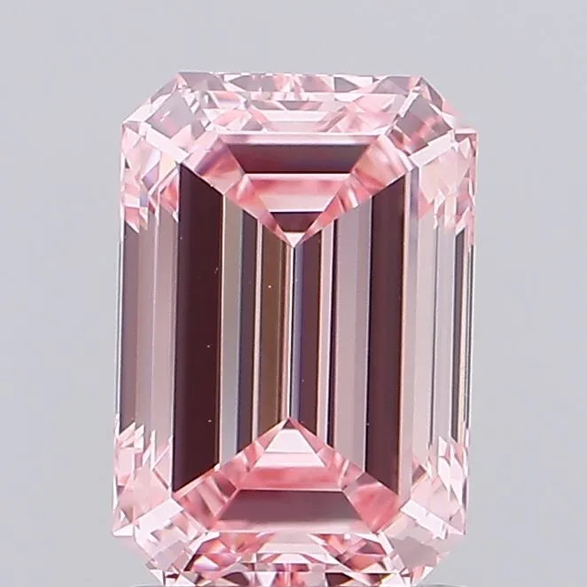 1.77ct Emerald Lab Grown Diamond (Colour Fancy Vivid Pink, Clarity VS1, IGI Certified)