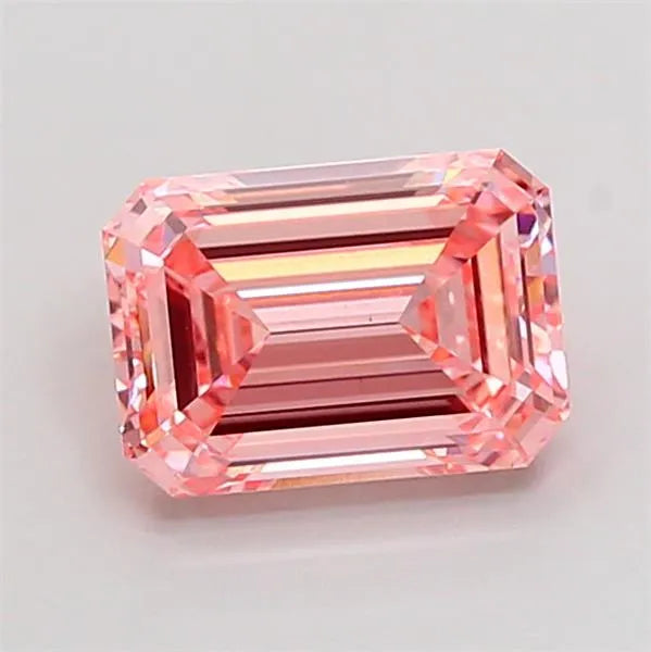 1.77ct Emerald Lab Grown Diamond (Colour Fancy Vivid Pink, Clarity VS1, IGI Certified)