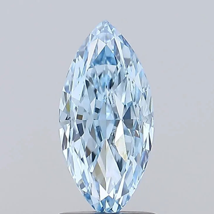1.77ct Marquise Lab Grown Diamond (Colour Fancy Vivid Blue, Clarity VVS2, IGI Certified)