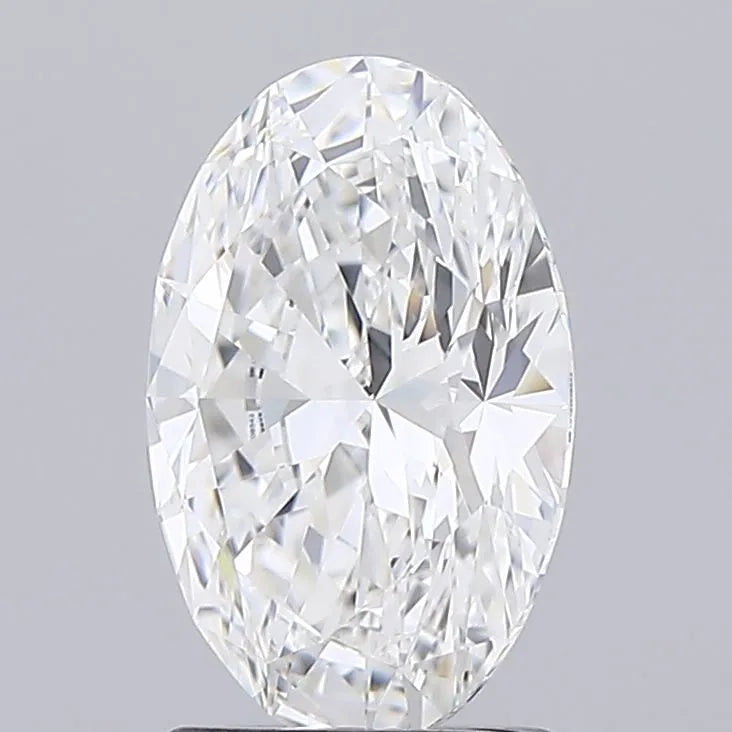 1.77ct Oval Lab Grown Diamond (Colour E, Clarity IF, Cut EX, IGI Certified)