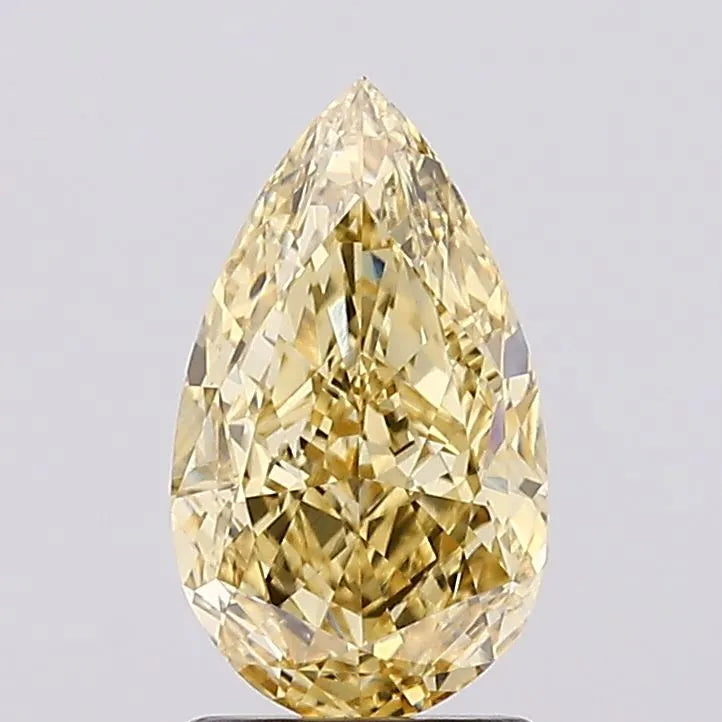 1.77ct Pear Lab Grown Diamond (Colour Fancy Intense Yellow, Clarity VVS2, IGI Certified)