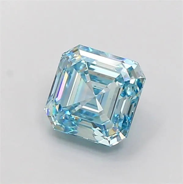 1.78ct Asscher Lab Grown Diamond (Colour Fancy Vivid Blue, Clarity VS1, IGI Certified)