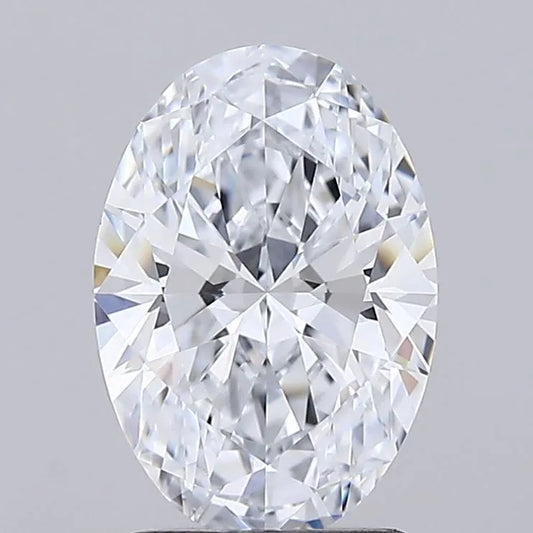 1.78ct Oval Lab Grown Diamond (Colour E, Clarity IF, Cut EX, IGI Certified)