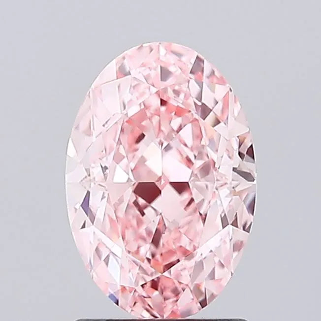 1.78ct Oval Lab Grown Diamond (Colour Fancy Vivid Pink, Clarity VVS2, IGI Certified)