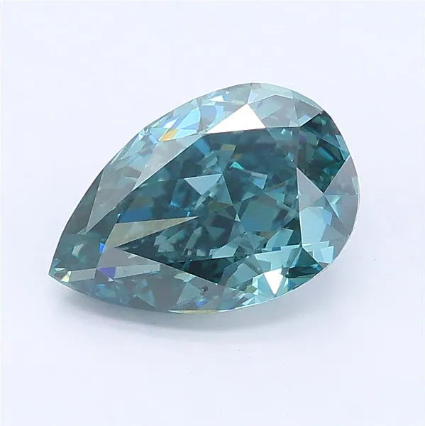 1.78ct Pear Lab Grown Diamond (Colour Fancy Deep Green, Clarity VS1, IGI Certified)