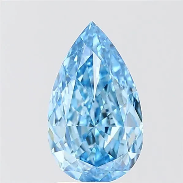 1.78ct Pear Lab Grown Diamond (Colour Fancy Vivid Blue, Clarity VVS2, IGI Certified)