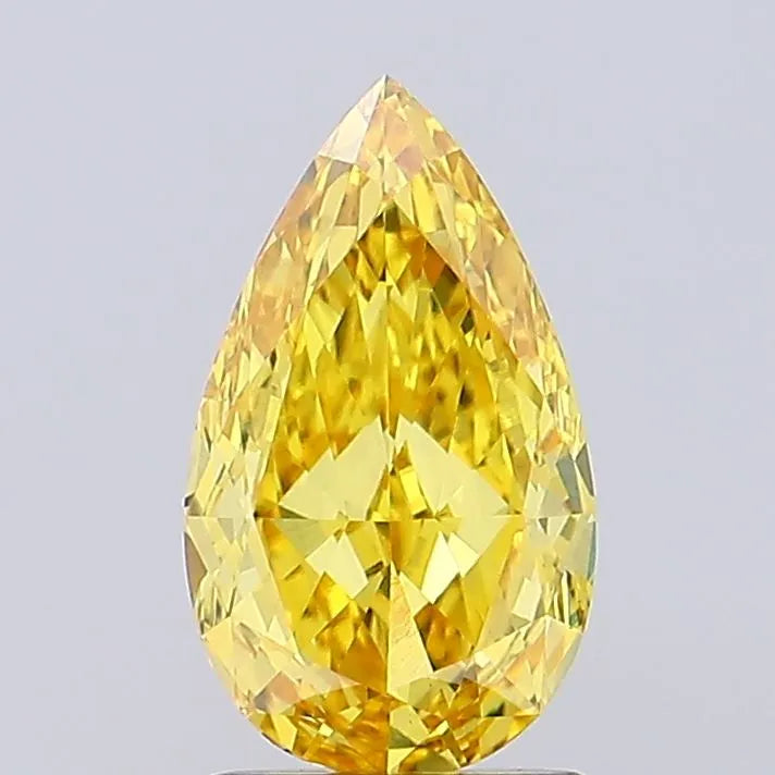 1.78ct Pear Lab Grown Diamond (Colour Fancy Vivid Yellow, Clarity VS1, IGI Certified)