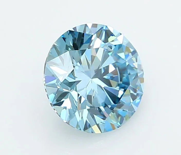 1.78ct Round Lab Grown Diamond (Colour Fancy Vivid Blue, Clarity VVS1, Cut ID, IGI Certified)