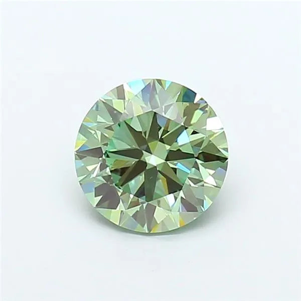 1.78ct Round Lab Grown Diamond (Colour Fancy Vivid Green, Clarity VS1, Cut EX, IGI Certified)