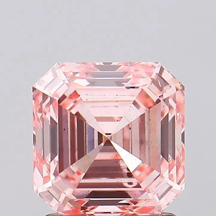 1.78ct Square emerald Lab Grown Diamond (Colour Fancy Intense Pink, Clarity SI1, IGI Certified)