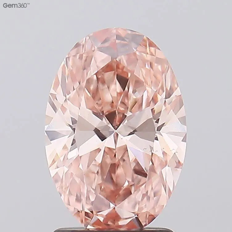 1.79ct Oval Lab Grown Diamond (Colour Fancy Intense Pink, Clarity VS1, IGI Certified)