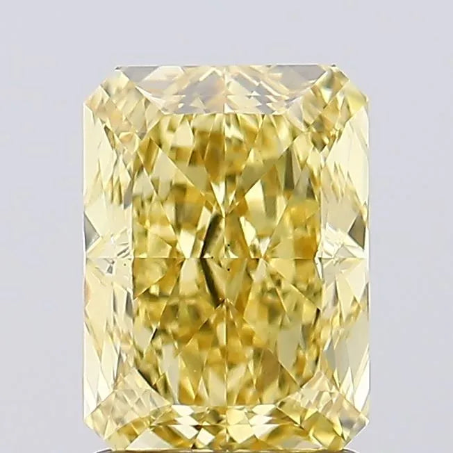 1.79ct Radiant Lab Grown Diamond (Colour Fancy Vivid Yellow, Clarity VS1, IGI Certified)