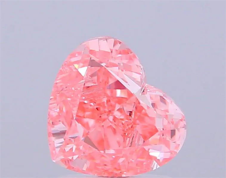 1.80ct Heart Lab Grown Diamond (Colour Fancy Vivid Pink, Clarity VVS2, IGI Certified)