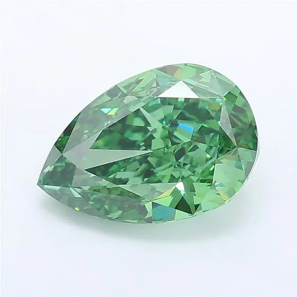 1.80ct Pear Lab Grown Diamond (Colour Fancy Vivid Green, Clarity VVS2, IGI Certified)