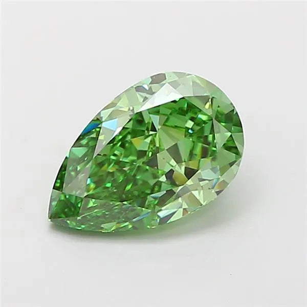 1.80ct Pear Lab Grown Diamond (Colour Fancy Vivid Green, Clarity VVS2, IGI Certified)