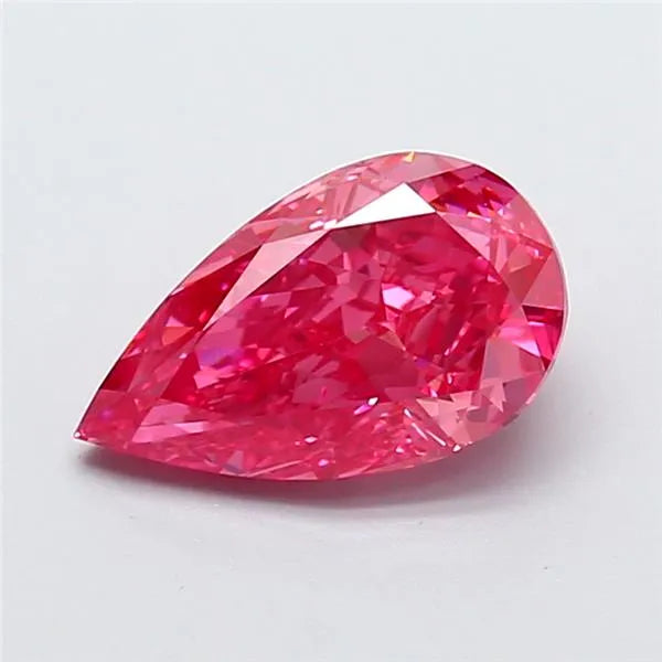 1.80ct Pear Lab Grown Diamond (Colour Fancy Vivid Pink, Clarity VS1, IGI Certified)