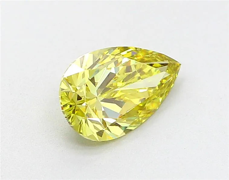 1.80ct Pear Lab Grown Diamond (Colour Fancy Vivid Yellow, Clarity VS2, IGI Certified)