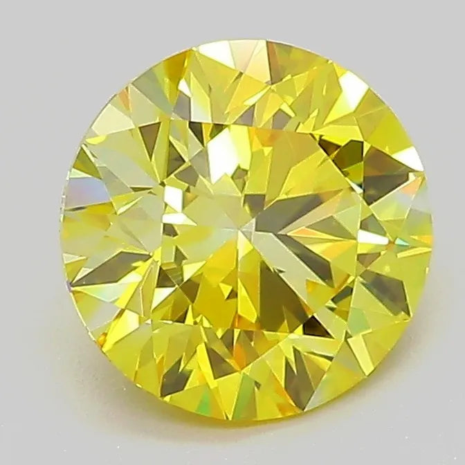 1.80ct Round Lab Grown Diamond (Colour Fancy Vivid Yellow, Clarity VS2, Cut ID, IGI Certified)