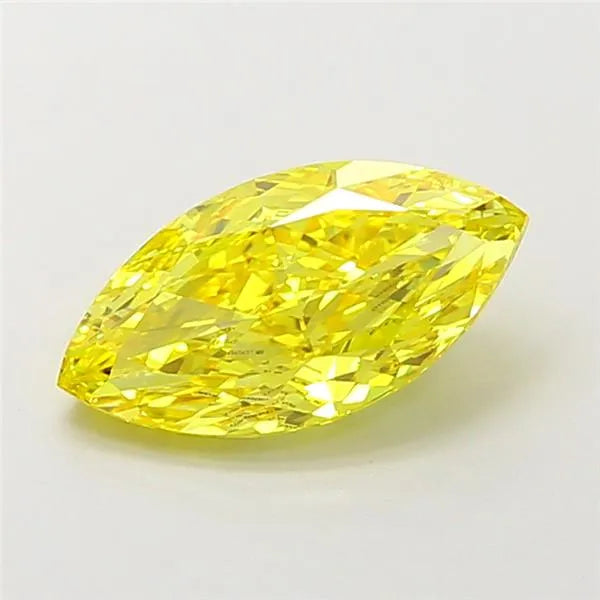 1.81ct Marquise Lab Grown Diamond (Colour Fancy Vivid Yellow, Clarity IF, IGI Certified)
