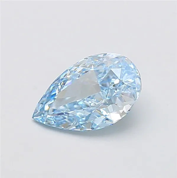 1.81ct Pear Lab Grown Diamond (Colour Fancy Vivid Blue, Clarity VVS1, IGI Certified)