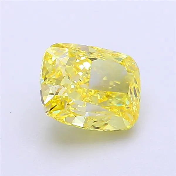 1.82ct Cushion modified Lab Grown Diamond (Colour Fancy Vivid Yellow, Clarity IF, IGI Certified)