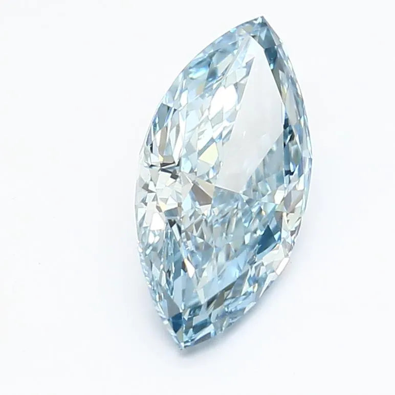 1.83ct Marquise Lab Grown Diamond (Colour Fancy Vivid Blue, Clarity VVS2, IGI Certified)
